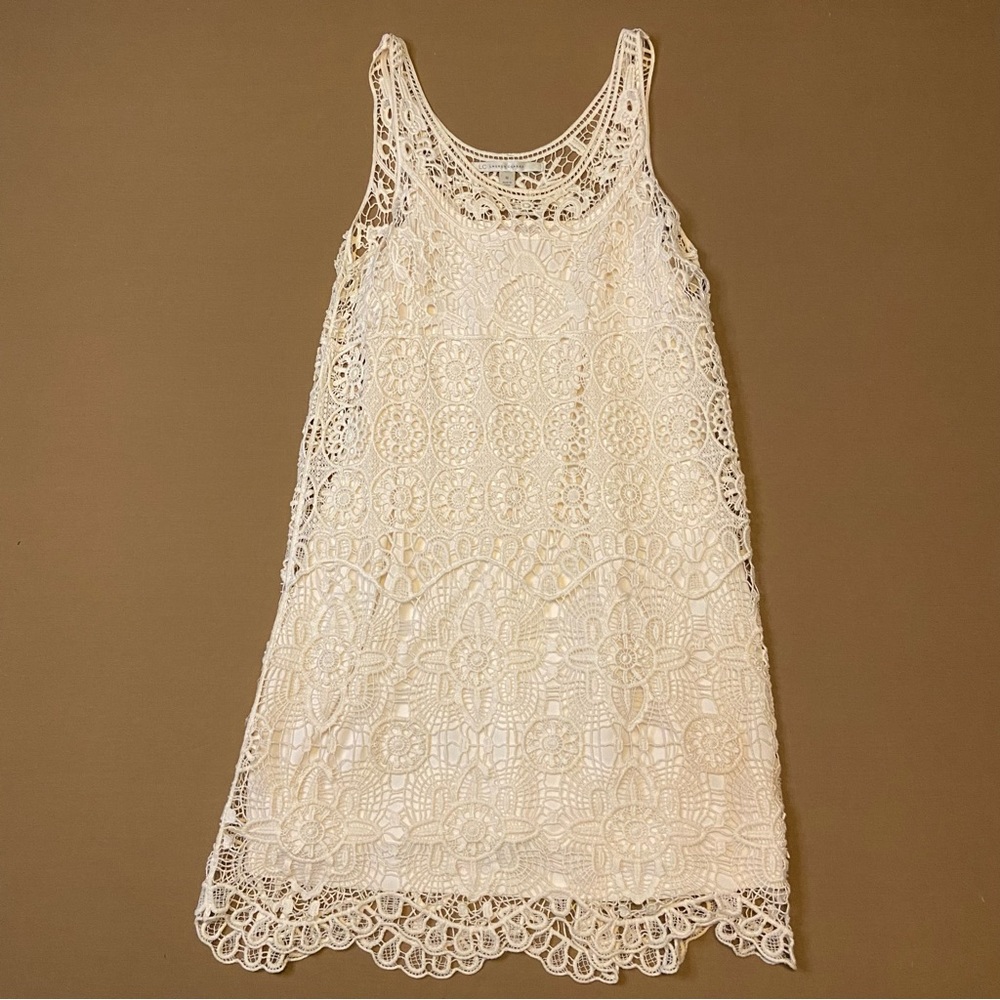 Lauren Conrad White Lace Crochet Dress